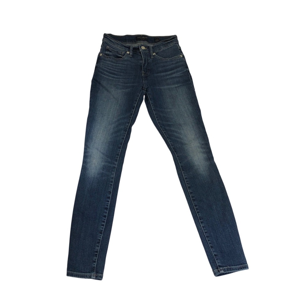 Lucky Brand Ava Skinny Jeans Dark Wash Mid Rise Blue Denim 2/26 Regular 7WP10594